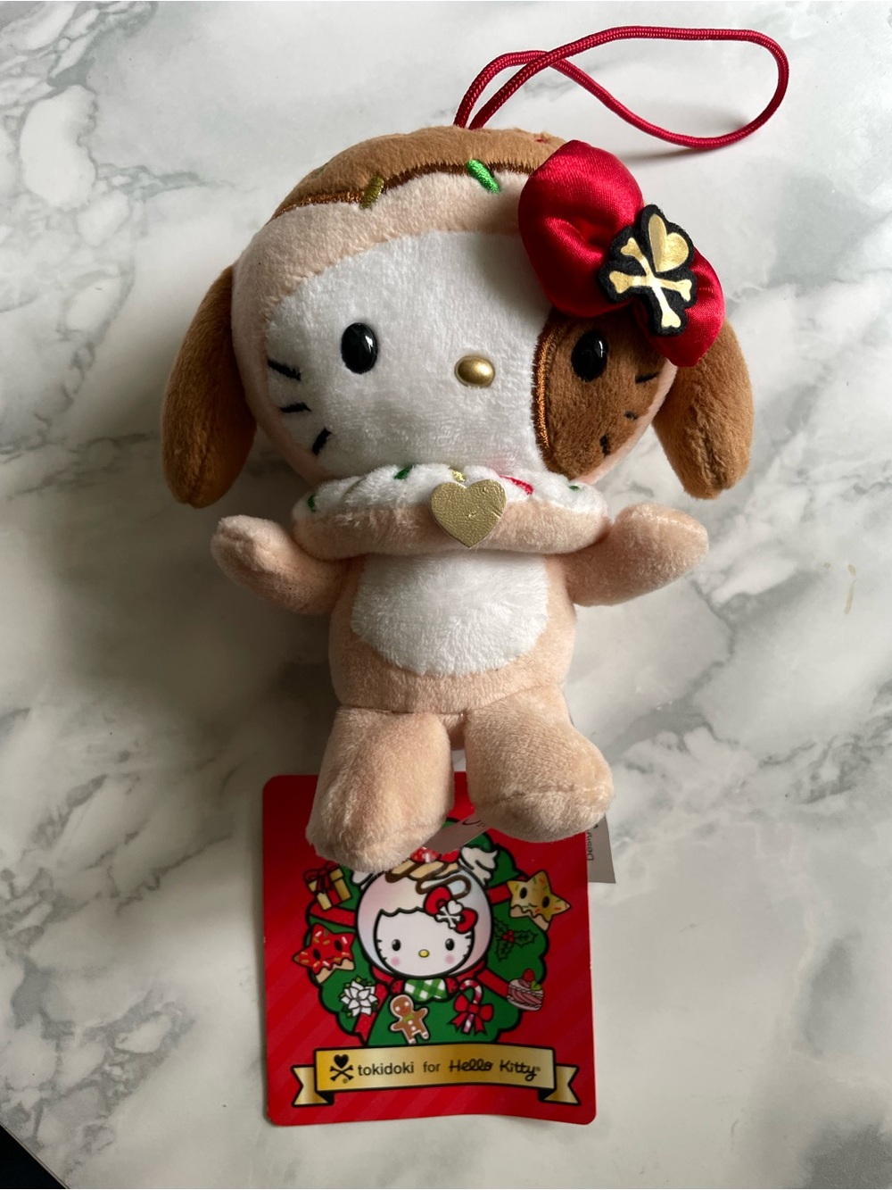 Sanrio X Tokidoki Hello Kitty Dog plush keychain/ornament 2022
